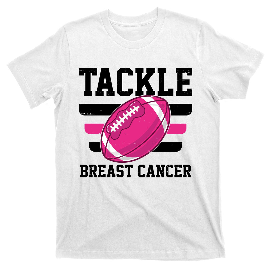 Tackle Breast Cancer Football Fan T-Shirt