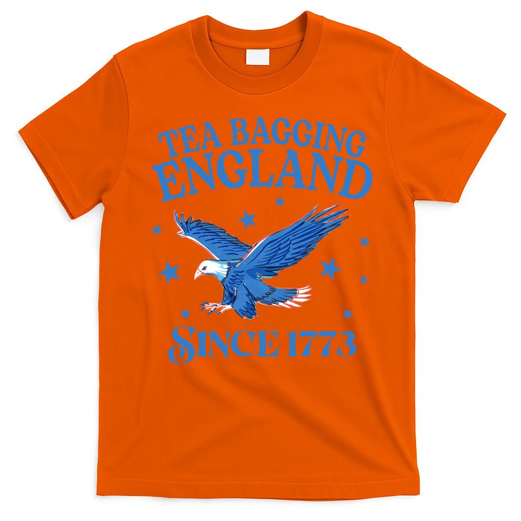 Tea Bagging England Since 1773 Patriotic Eagle T-Shirt
