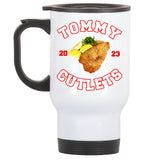 Tommy Cutlets Chicken Cutlets New York Fun Football Fan Stainless Steel Travel Mug