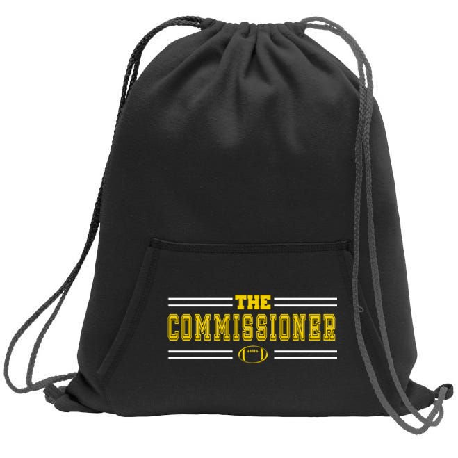 The Commissioner Football Logo Sweatshirt Cinch Pack Bag