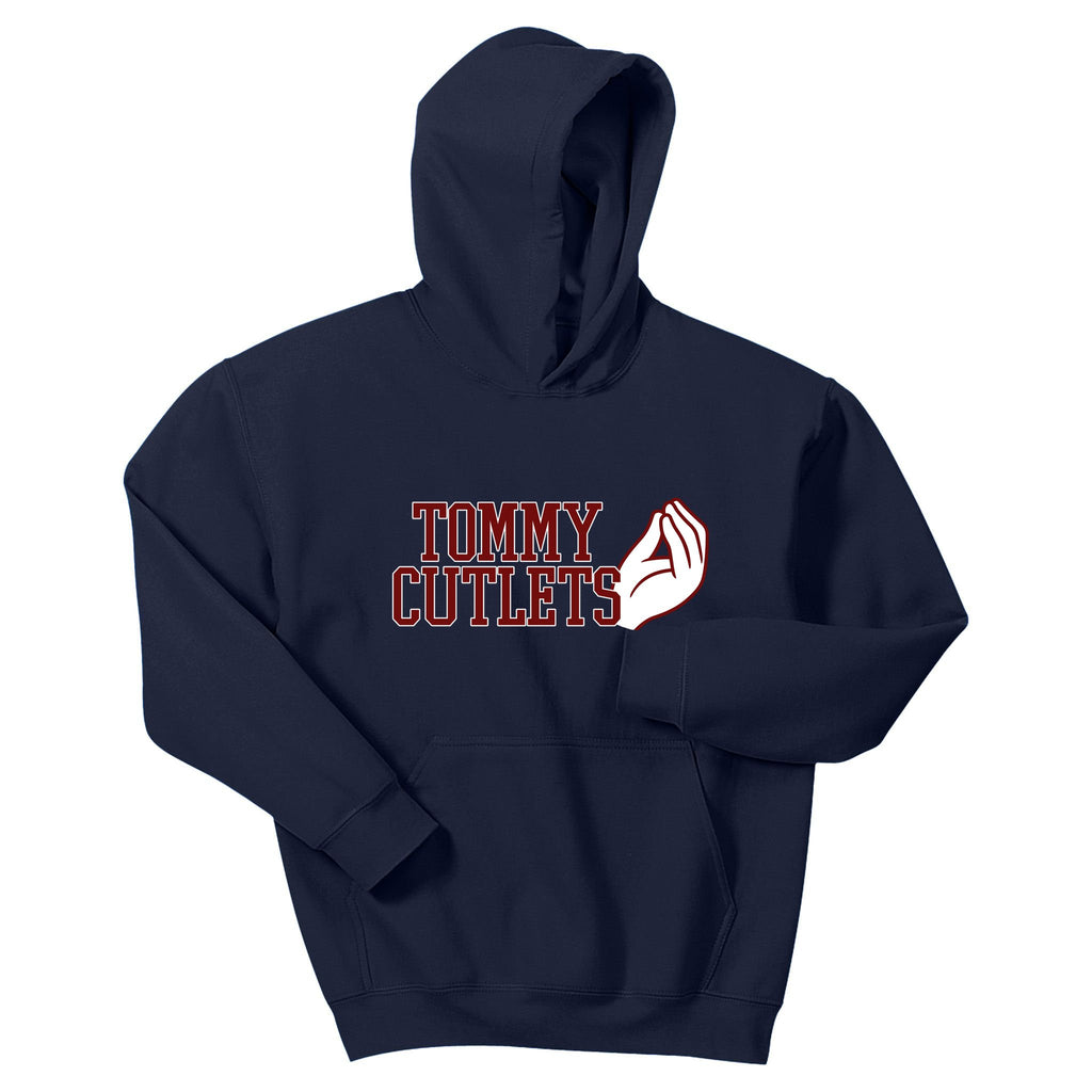 Tommy Cutlets Football Quarterback Italian Hand Kids Hoodie