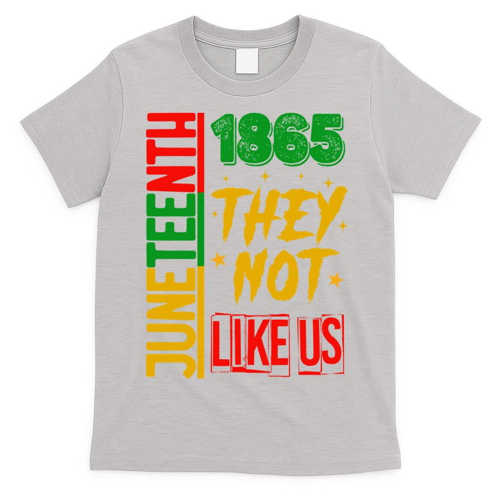 They Don't Like Us Juneteenth 1865 Pride T-Shirt