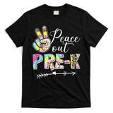 Tie Dye Peace Out PreK Last Day Of School Summer Beach T-Shirt