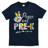 Tie Dye Peace Out PreK Last Day Of School Summer Beach T-Shirt