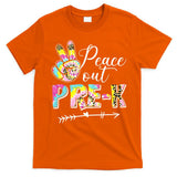 Tie Dye Peace Out PreK Last Day Of School Summer Beach T-Shirt