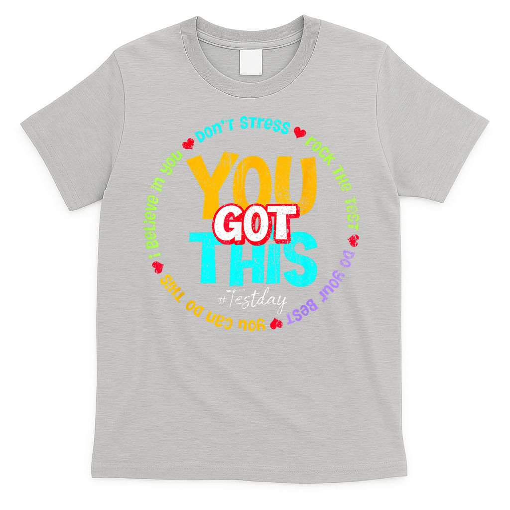 Test Day Rock The Test Teacher Testing Day You Got This Family Girl T-Shirt