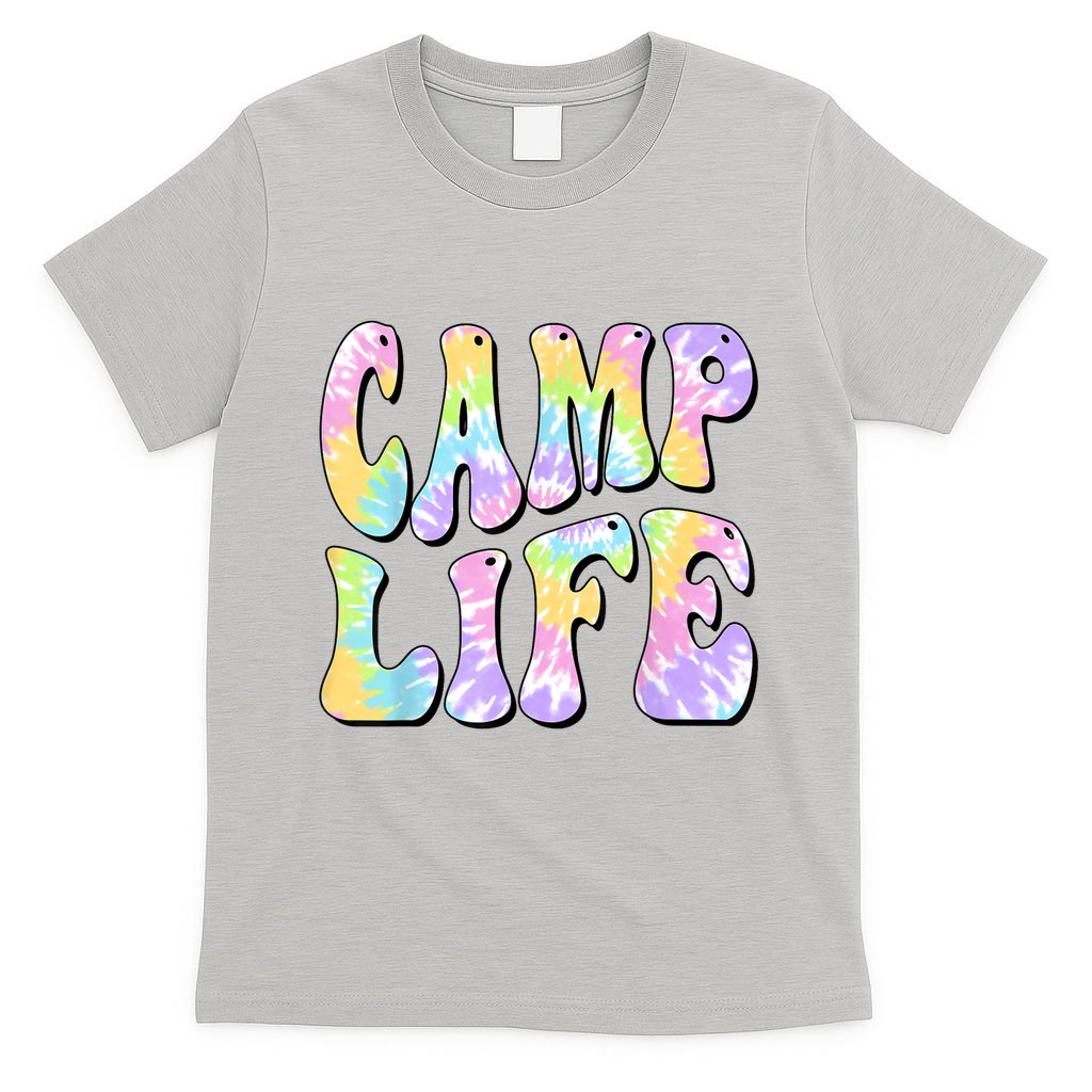 Tie Die Retro Camping Summer For Girl Summer Camp Life Gift T-Shirt