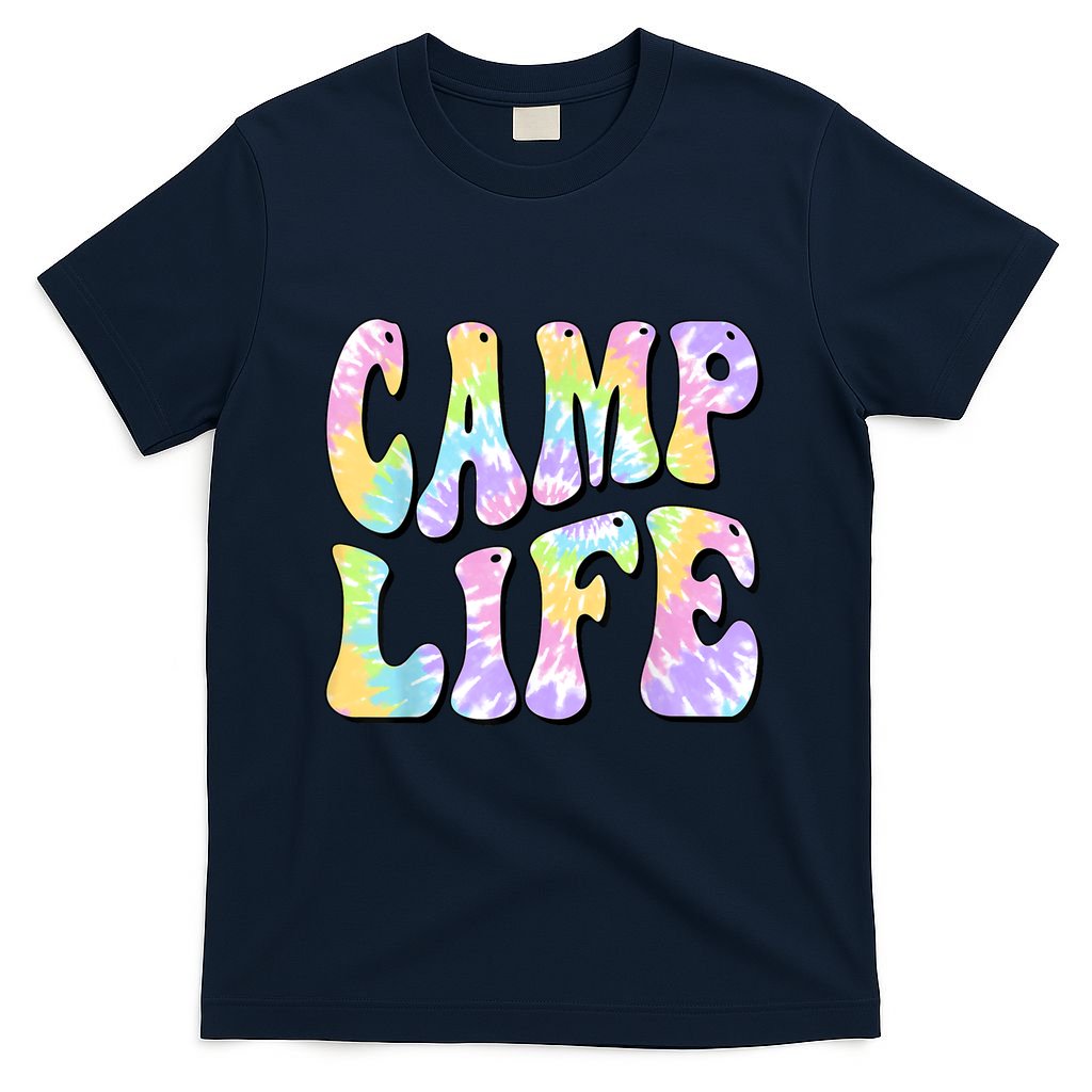 Tie Die Retro Camping Summer For Girl Summer Camp Life Gift T-Shirt