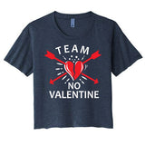 Team No Valentine Women's Crop Top Tee