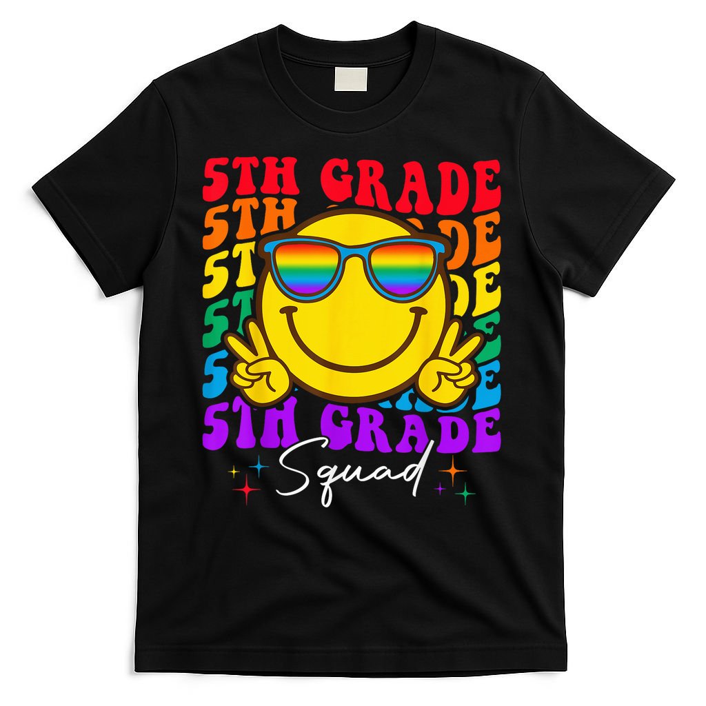 Team Fifth 5th Grade Squad Teacher Boy Girls Back To School T-Shirt