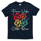Tropical Flower Family Vacation Costa Rica Beach Pura Vida T-Shirt
