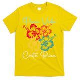 Tropical Flower Family Vacation Costa Rica Beach Pura Vida T-Shirt