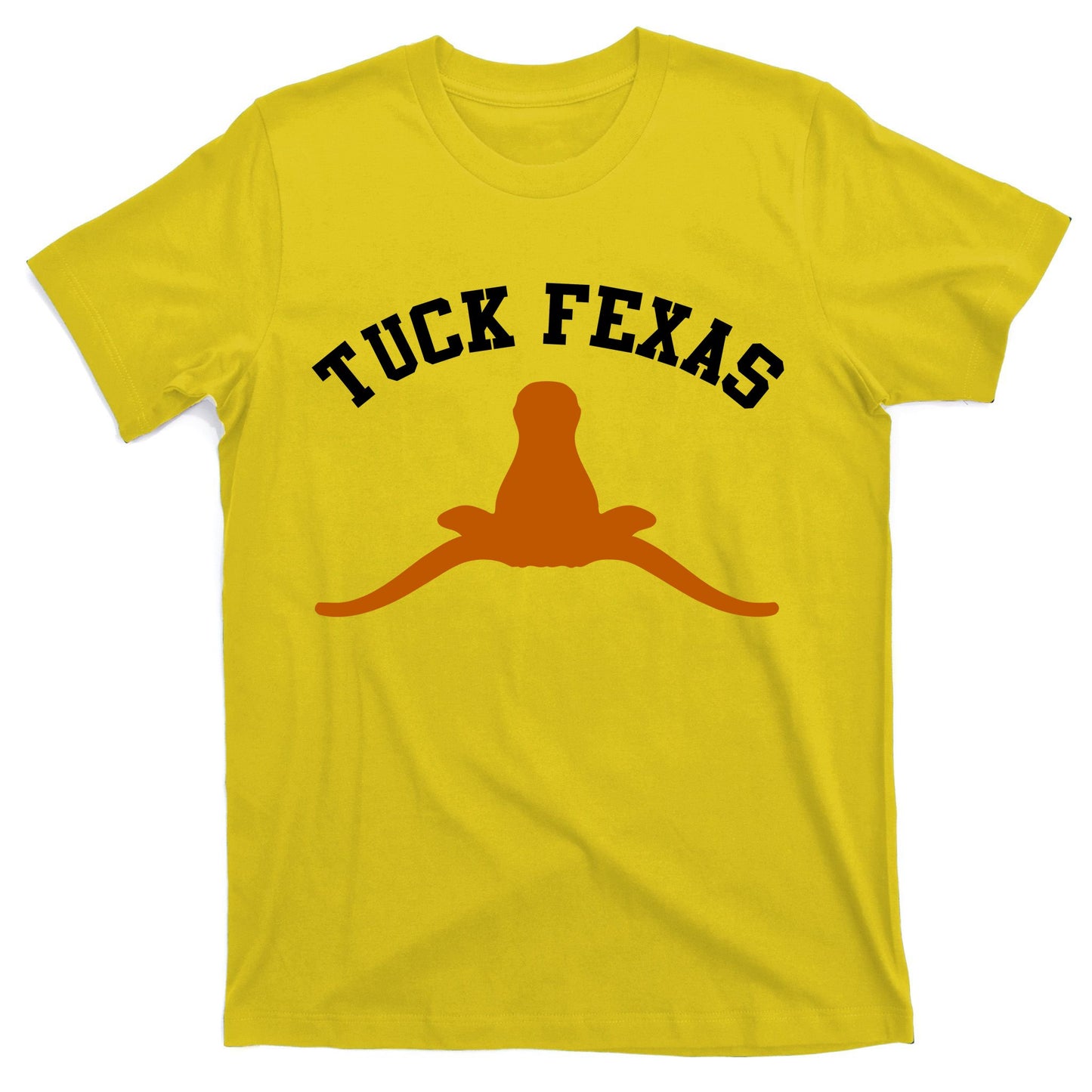 Tuck Fexas Horns Down Texas T-Shirt