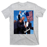Trump Fight With Fist In Air Facsimile Signature T-Shirt