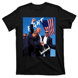 Trump Fight With Fist In Air Facsimile Signature T-Shirt