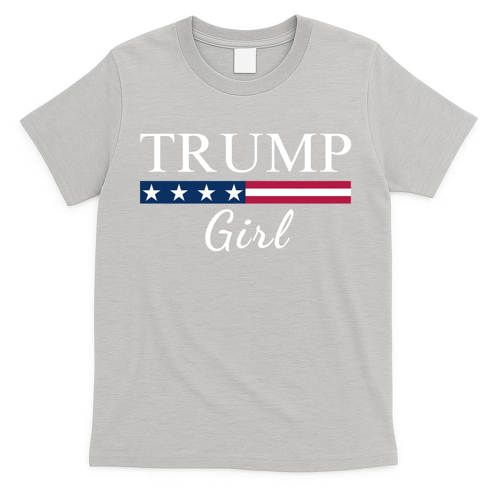 Trump Girl American Flag Vote Trump Republican Trump Girl Us Flag Conservative T-Shirt