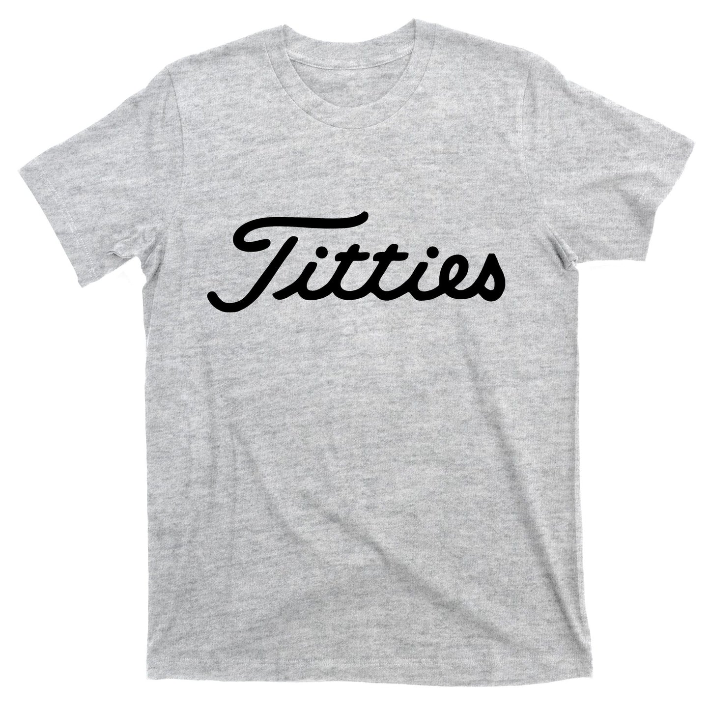 Titties Golf Bachelor Party Funny Golfing Gift Parody T-Shirt