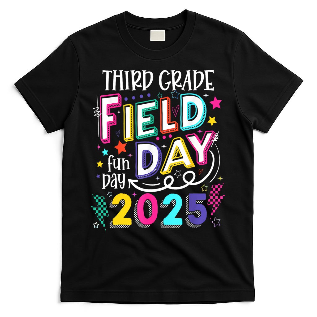 Third Grade Field Day Fun Day 2025 School Field Day Teacher T-Shirt
