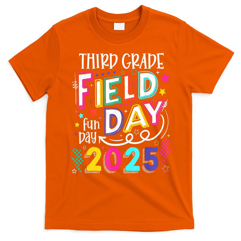 Third Grade Field Day Fun Day 2025 School Field Day Teacher T-Shirt