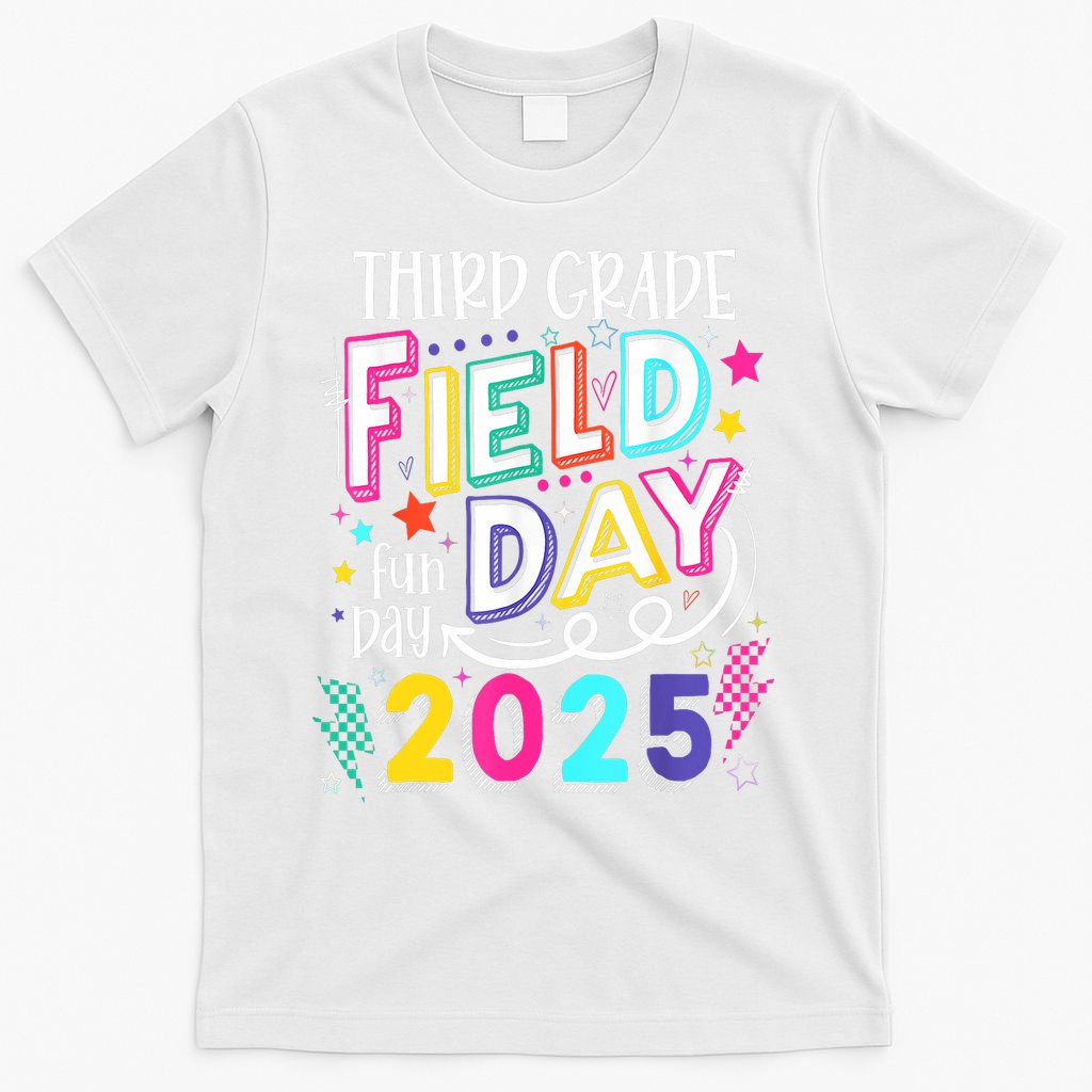 Third Grade Field Day Fun Day 2025 School Field Day Teacher T-Shirt