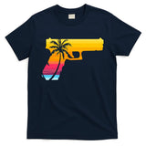 Tropical Gun Lover Firearm Beach Cute Hawaiian Gift Aloha T-Shirt