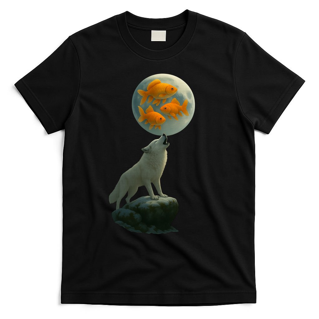 Three Goldfish Moon T-Shirt
