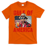 Trump Gulf Of Usa America Funny Gulf Of Mexico Usa Flag Map T-Shirt
