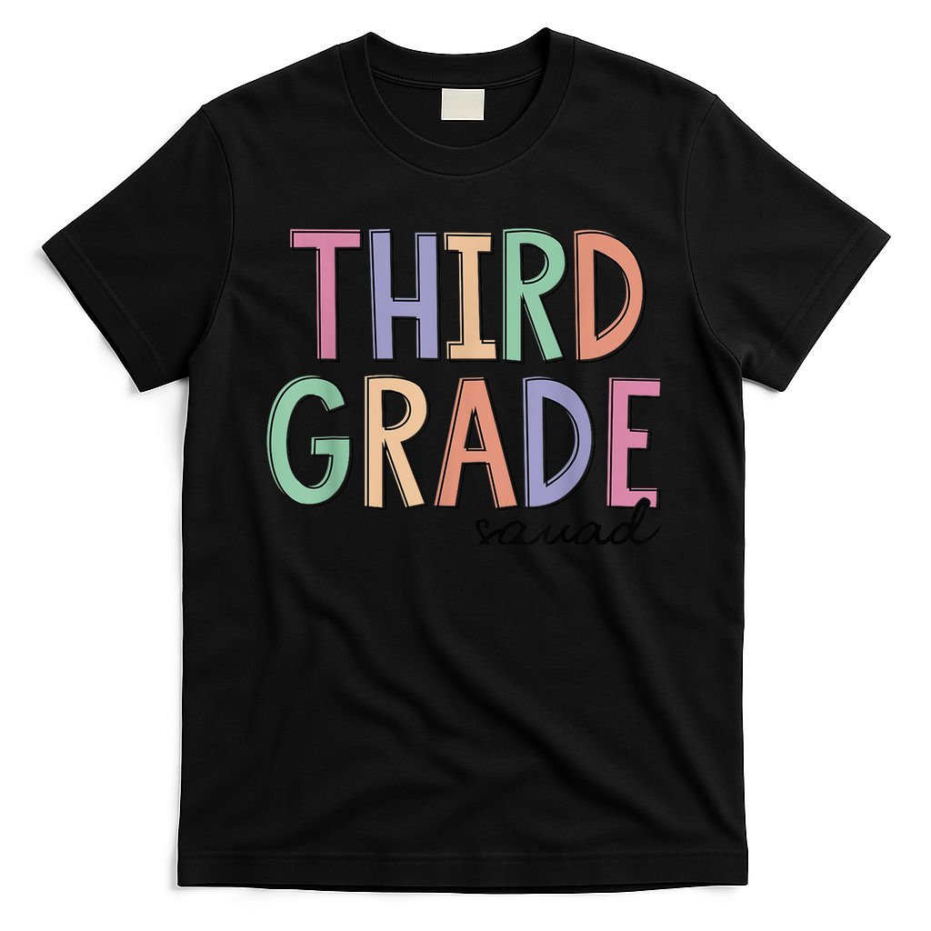 Third Grade Squad Teachers Kid 3rd Grade Back to School T-Shirt
