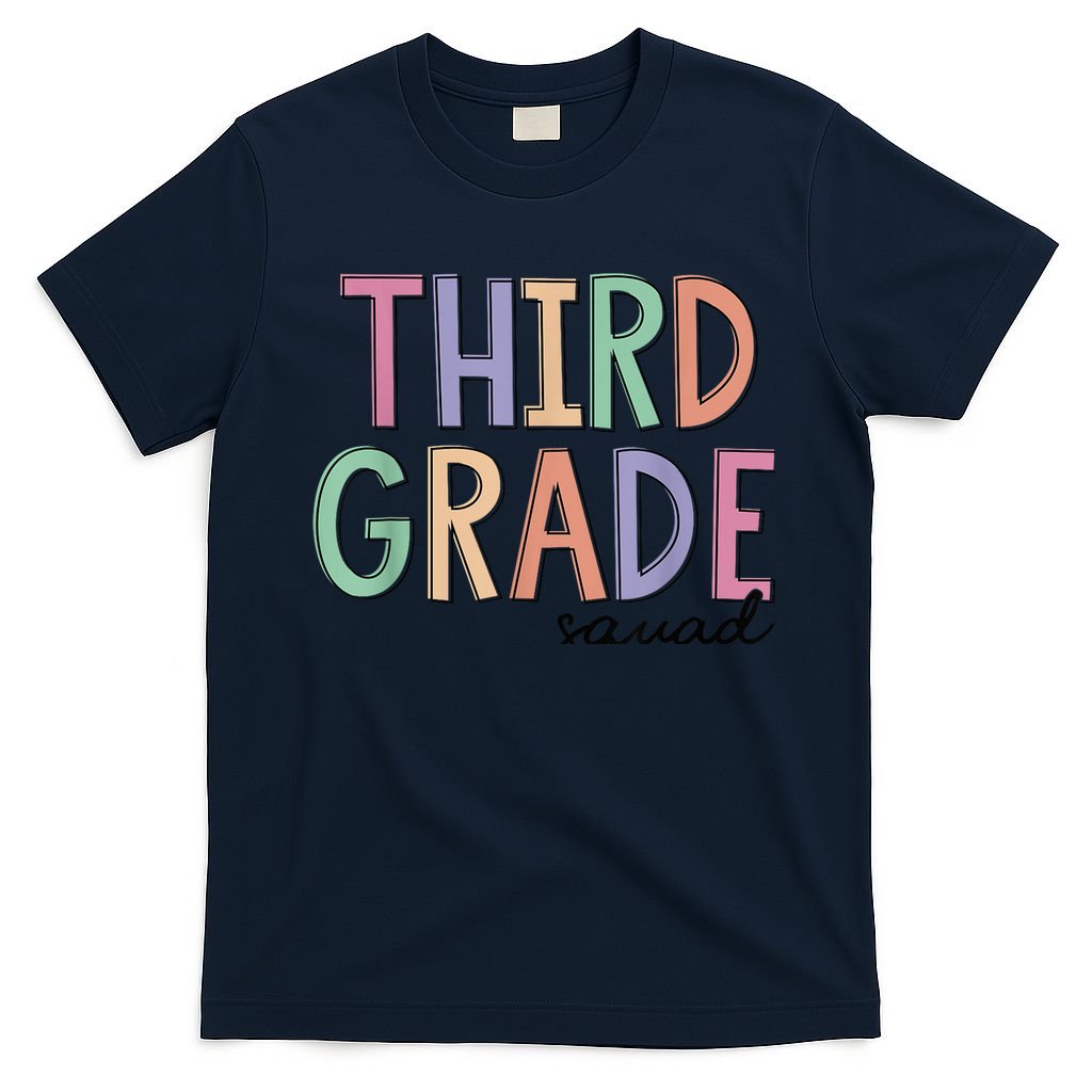 Third Grade Squad Teachers Kid 3rd Grade Back to School T-Shirt