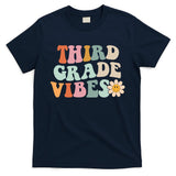 Third Grade Vibes 3rd Grade Retro Gnoovy Back To School T-Shirt