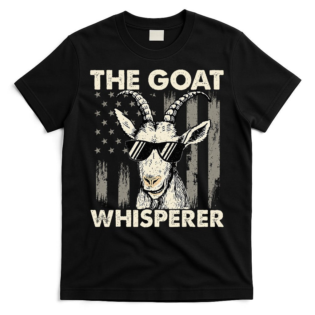 The Goat Whisperer USA American Flag Farm T-Shirt