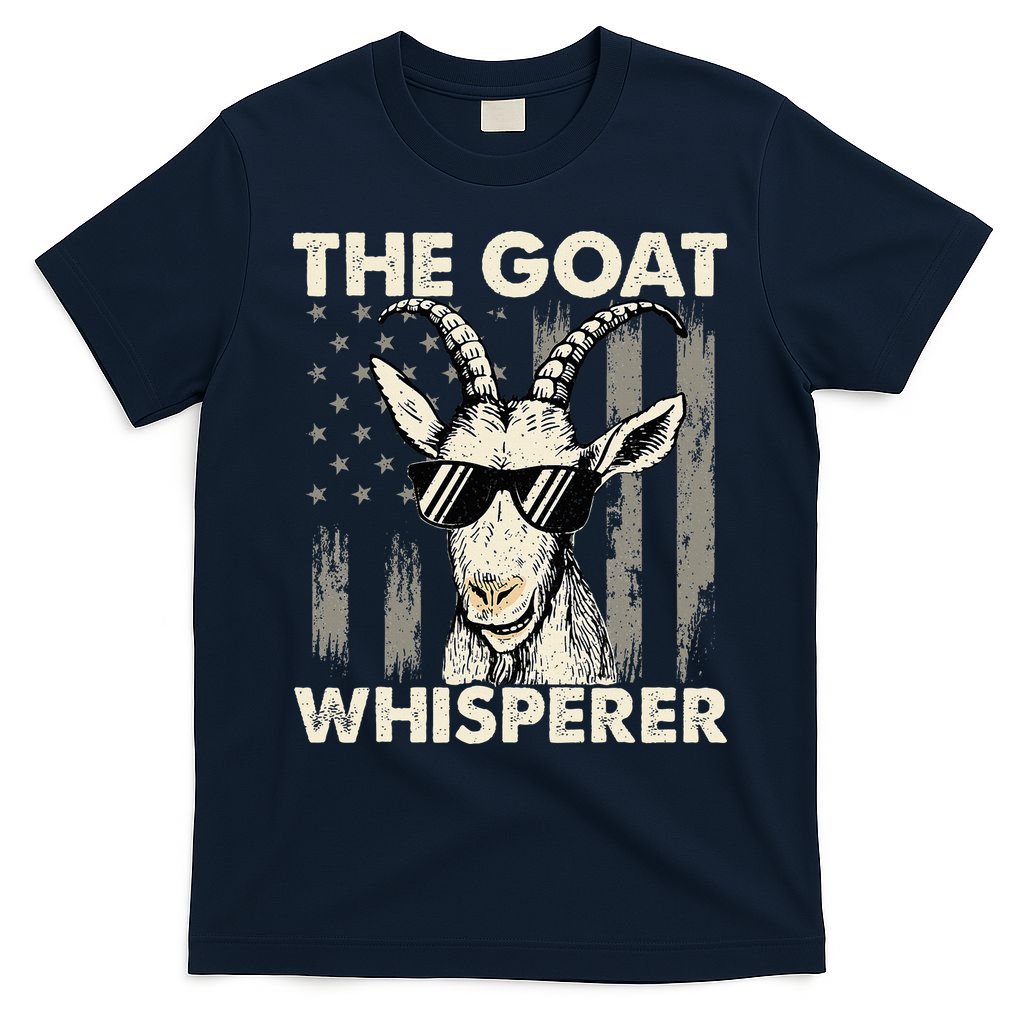 The Goat Whisperer USA American Flag Farm T-Shirt