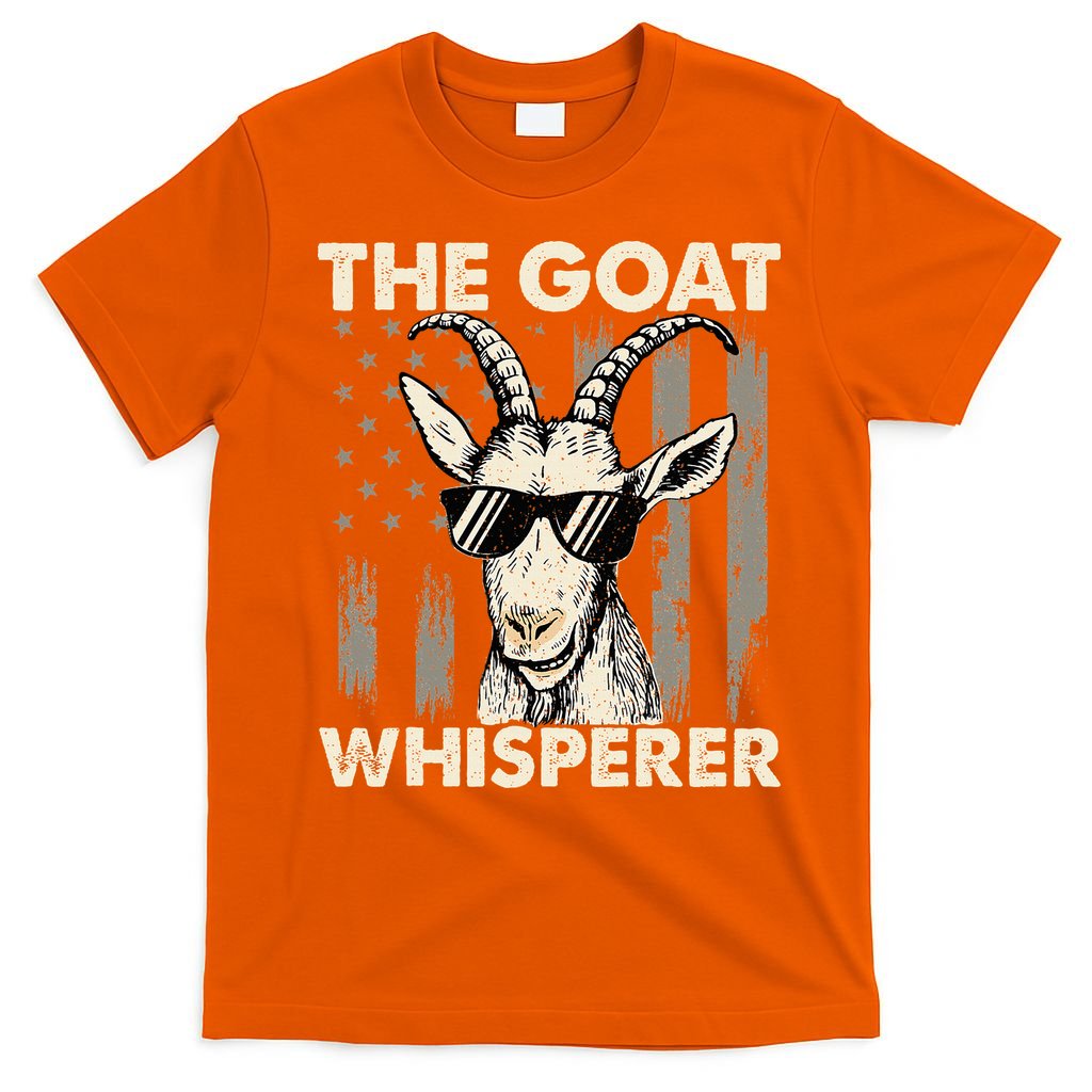 The Goat Whisperer USA American Flag Farm T-Shirt