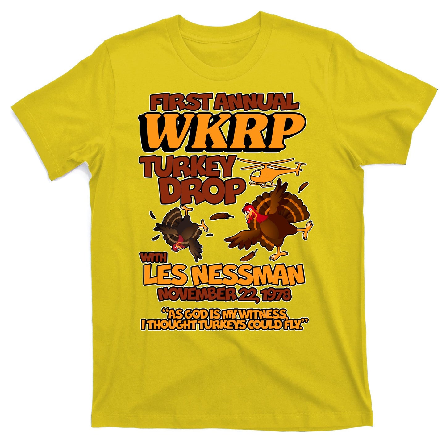 Thanksgiving 1st Annual WKRP Turkey Drop T-Shirt