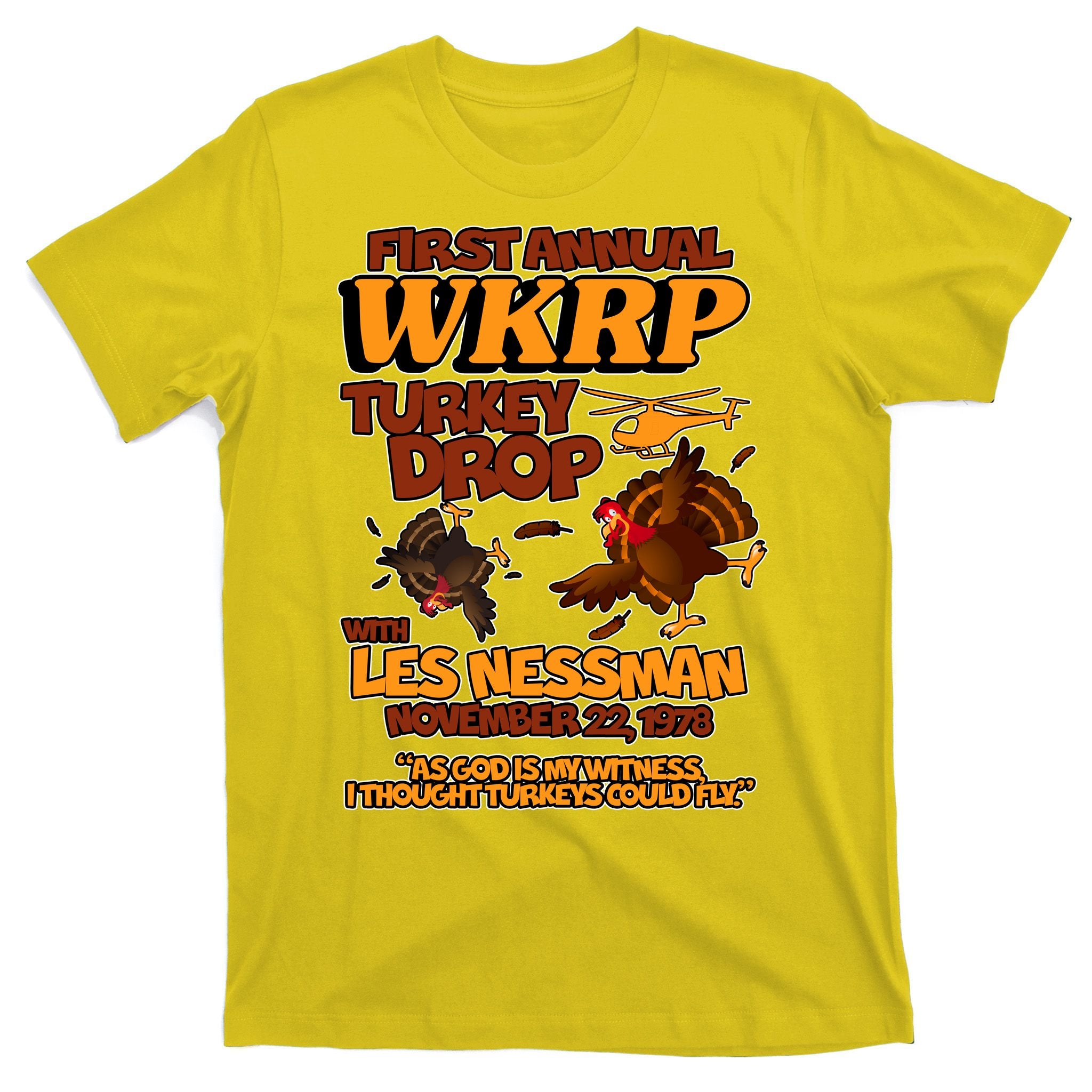 Thanksgiving 1st Annual WKRP Turkey Drop T-Shirt
