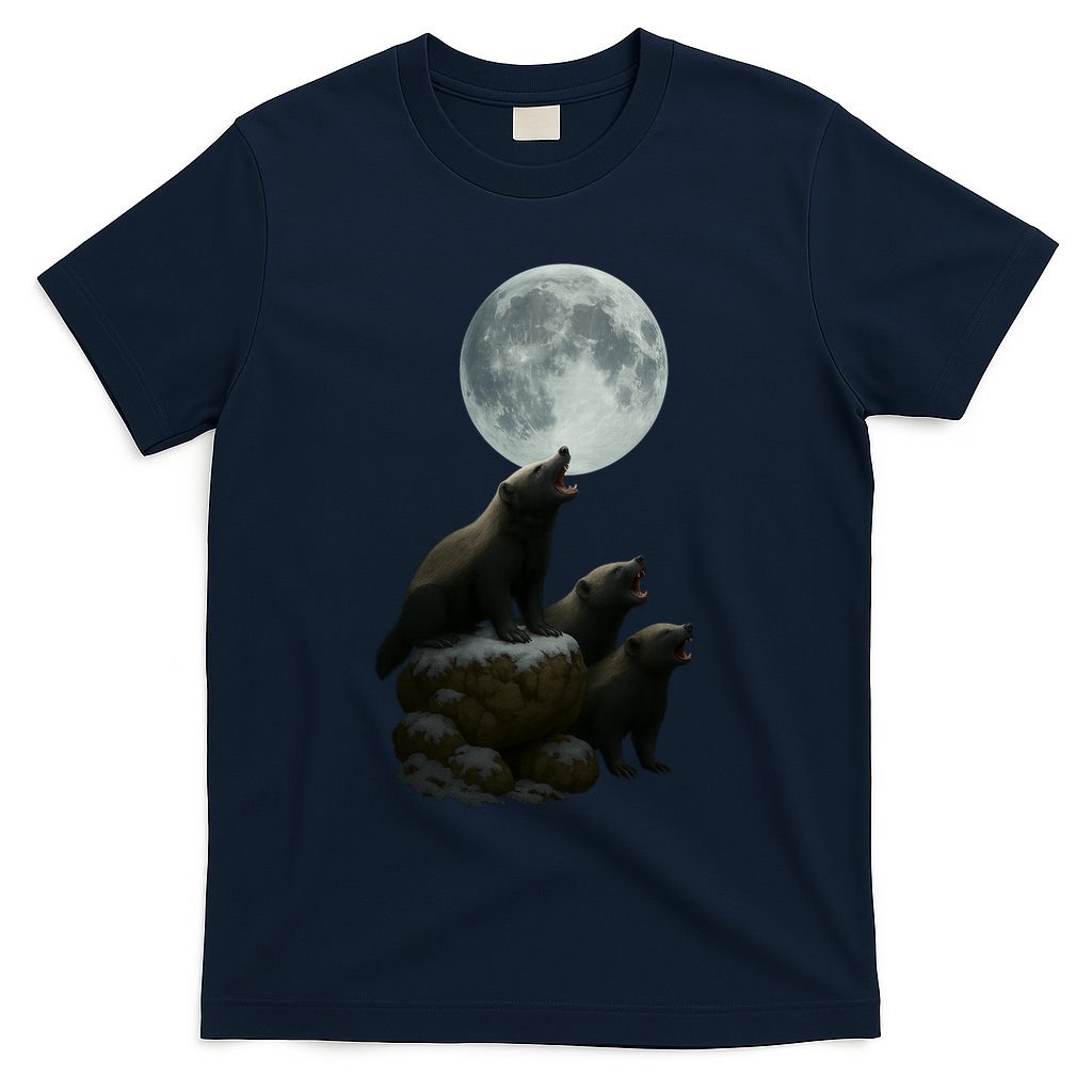 Three Honey Badgers Moon T-Shirt