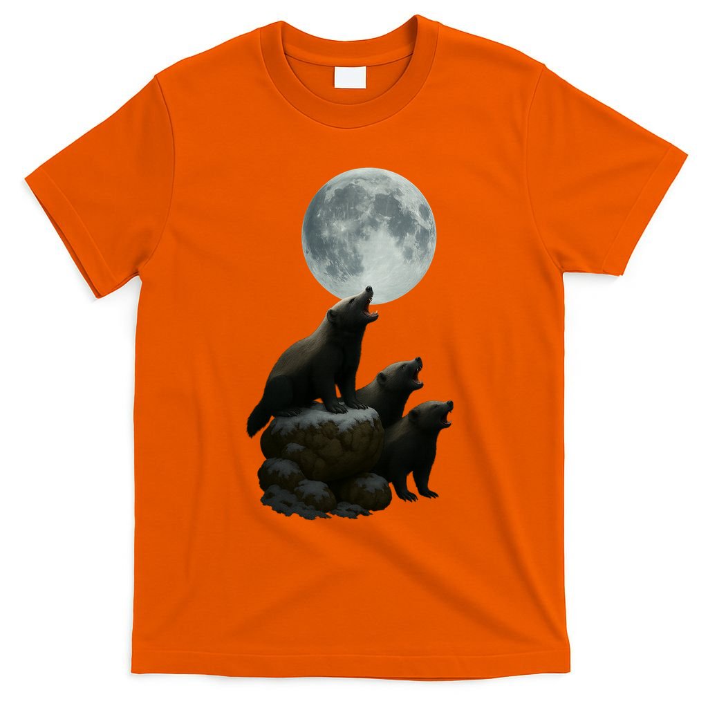 Three Honey Badgers Moon T-Shirt
