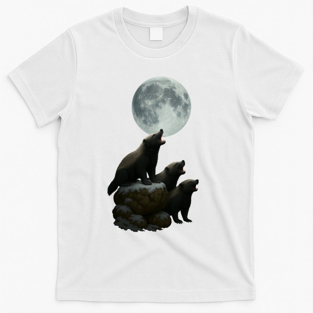 Three Honey Badgers Moon T-Shirt