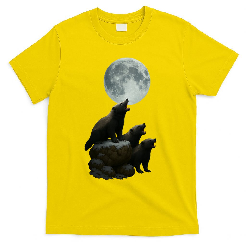 Three Honey Badgers Moon T-Shirt