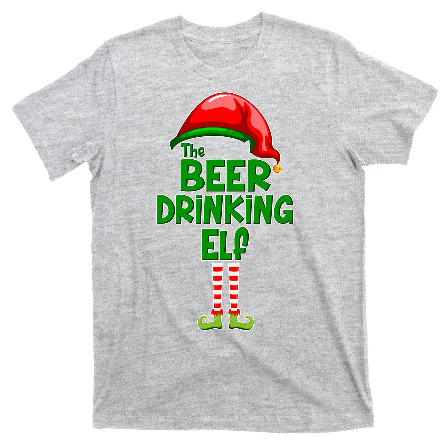 The Beer Drinking Elf Family Matching Christmas T-Shirt