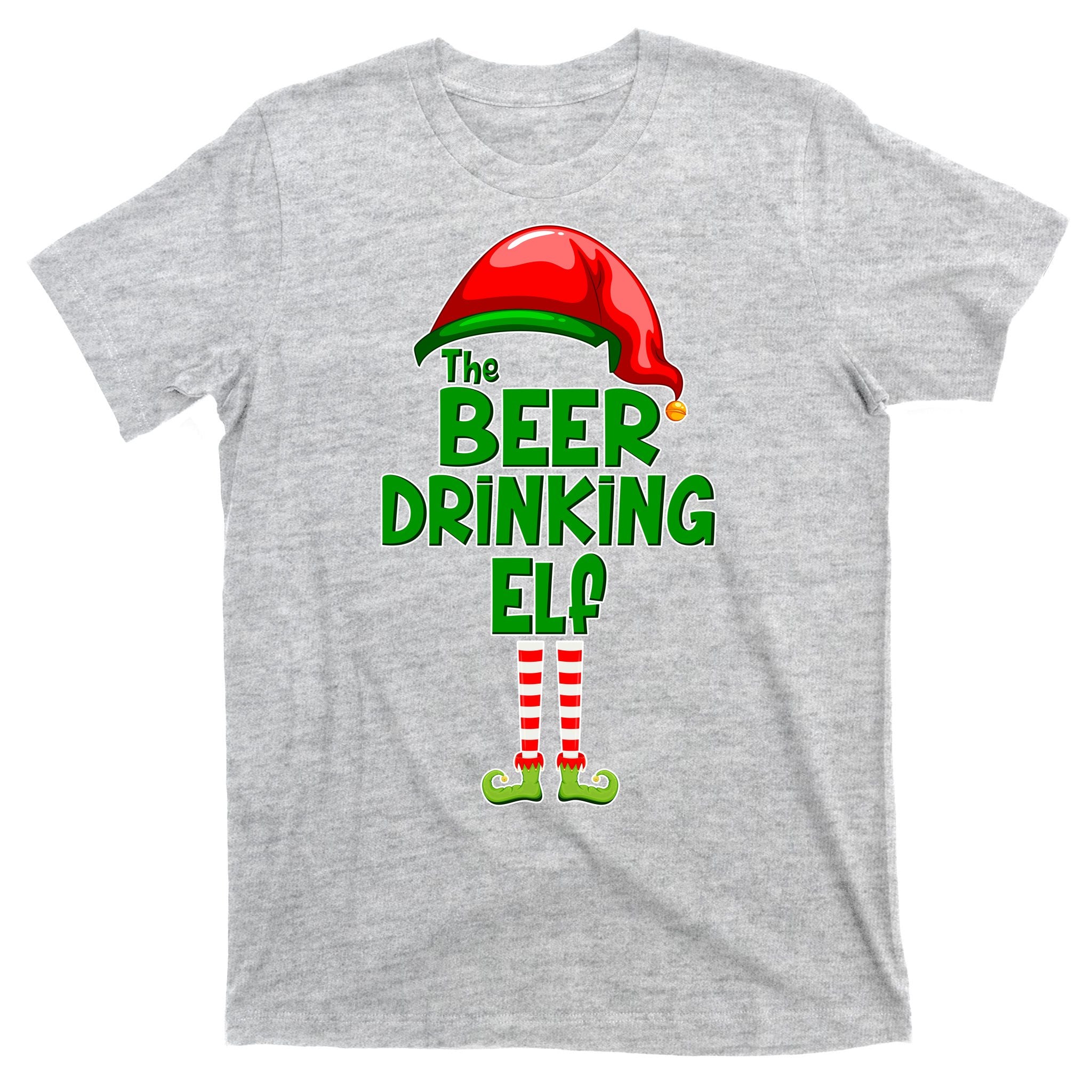 The Beer Drinking Elf Family Matching Christmas T-Shirt