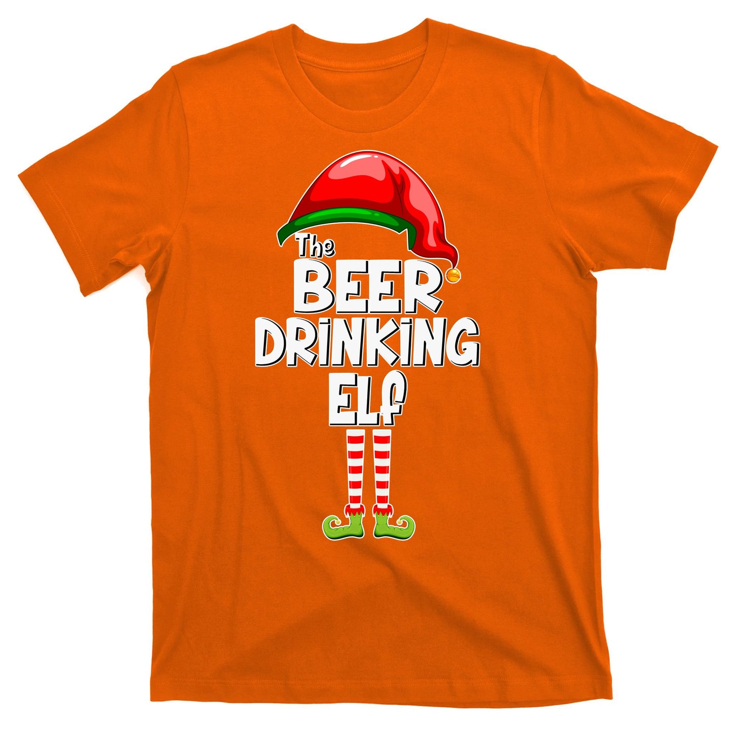 The Beer Drinking Elf Family Matching Christmas T-Shirt