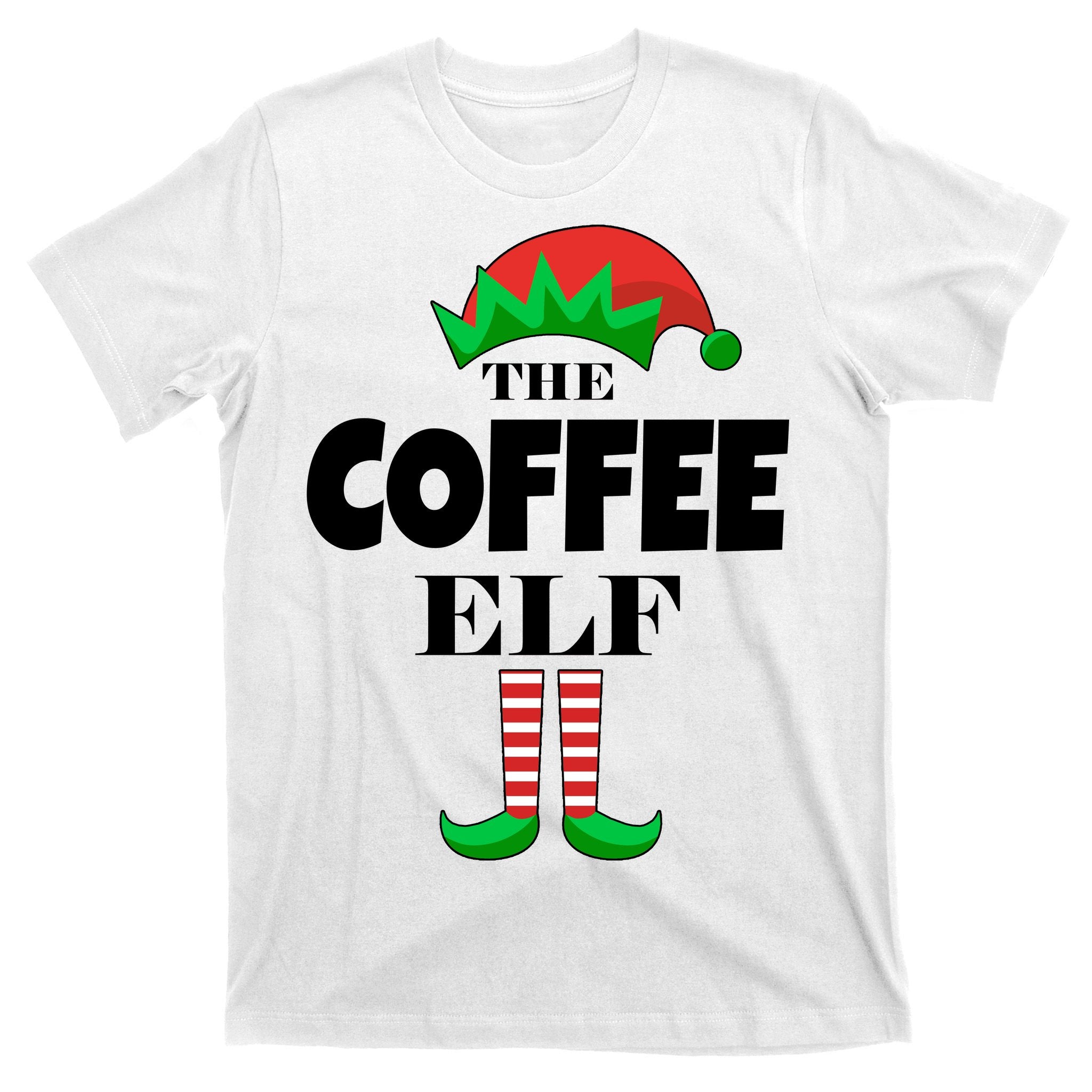 The Coffee Elf Family Matching Christmas T-Shirt
