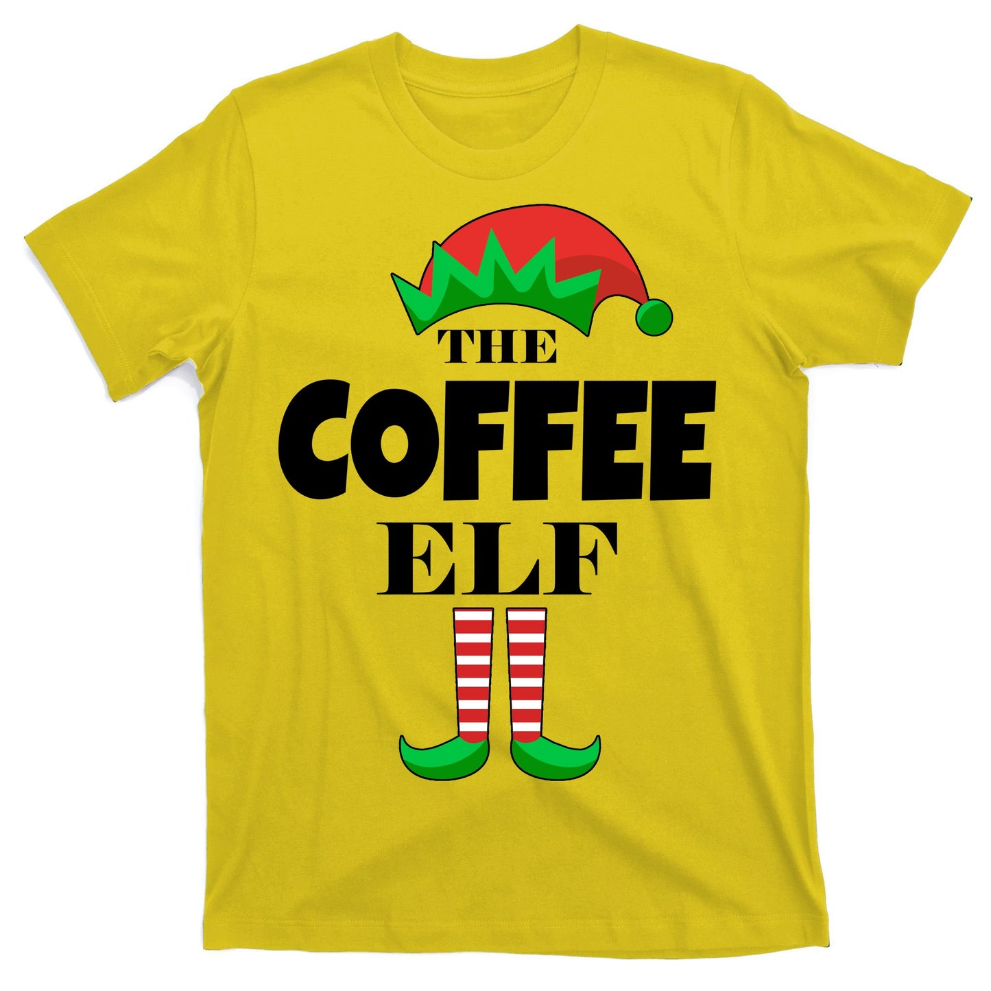 The Coffee Elf Family Matching Christmas T-Shirt