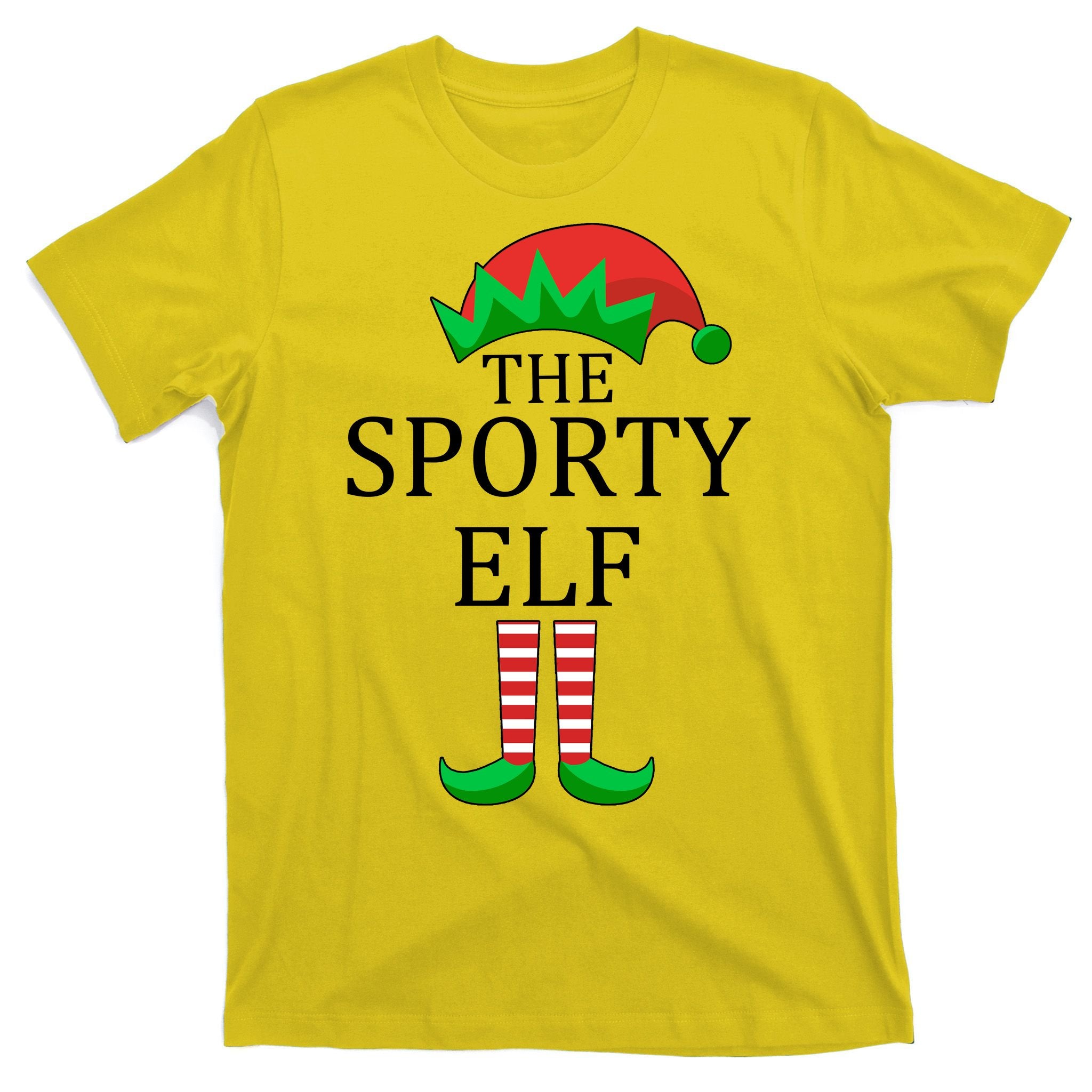 The Sporty Elf Family Matching Christmas T-Shirt