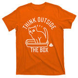 Think Outside The Box Cat Poop T-Shirt