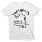 Think Outside The Box Cat Poop T-Shirt