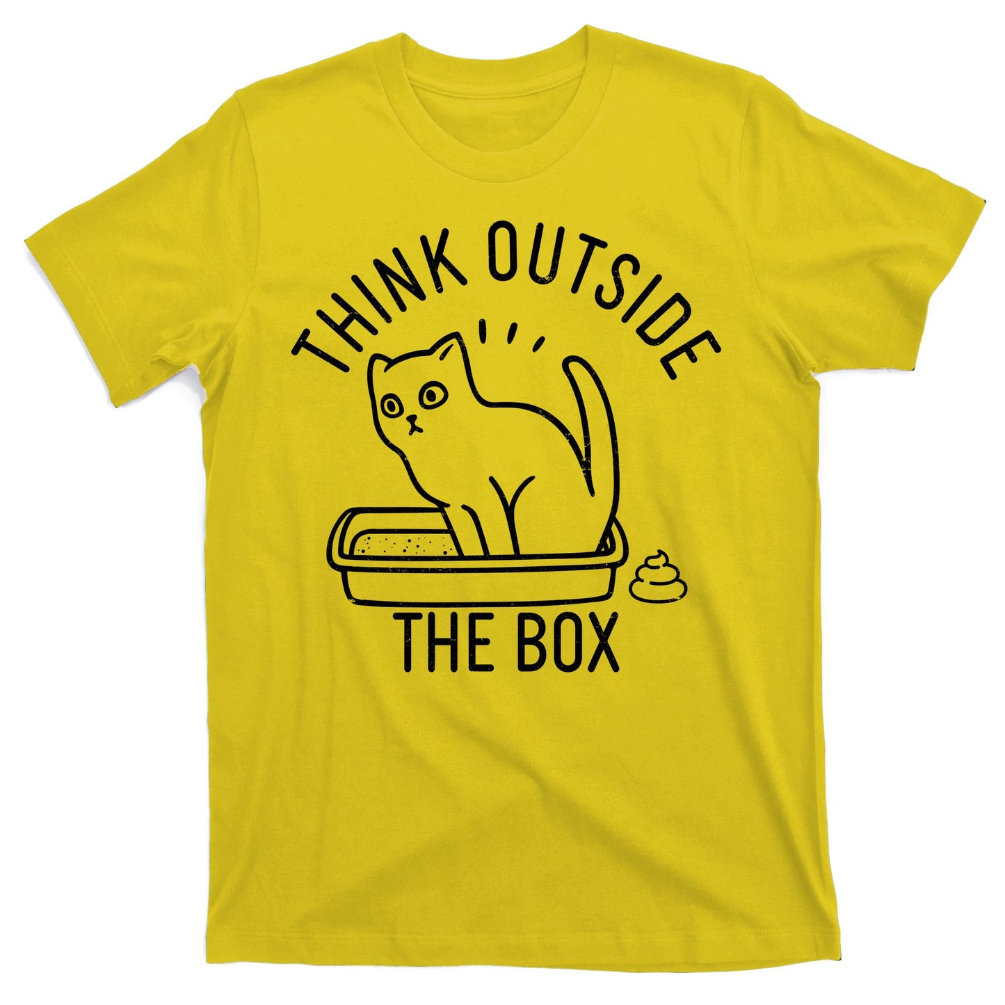 Think Outside The Box Cat Poop T-Shirt
