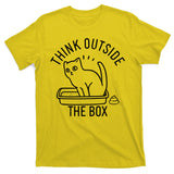Think Outside The Box Cat Poop T-Shirt