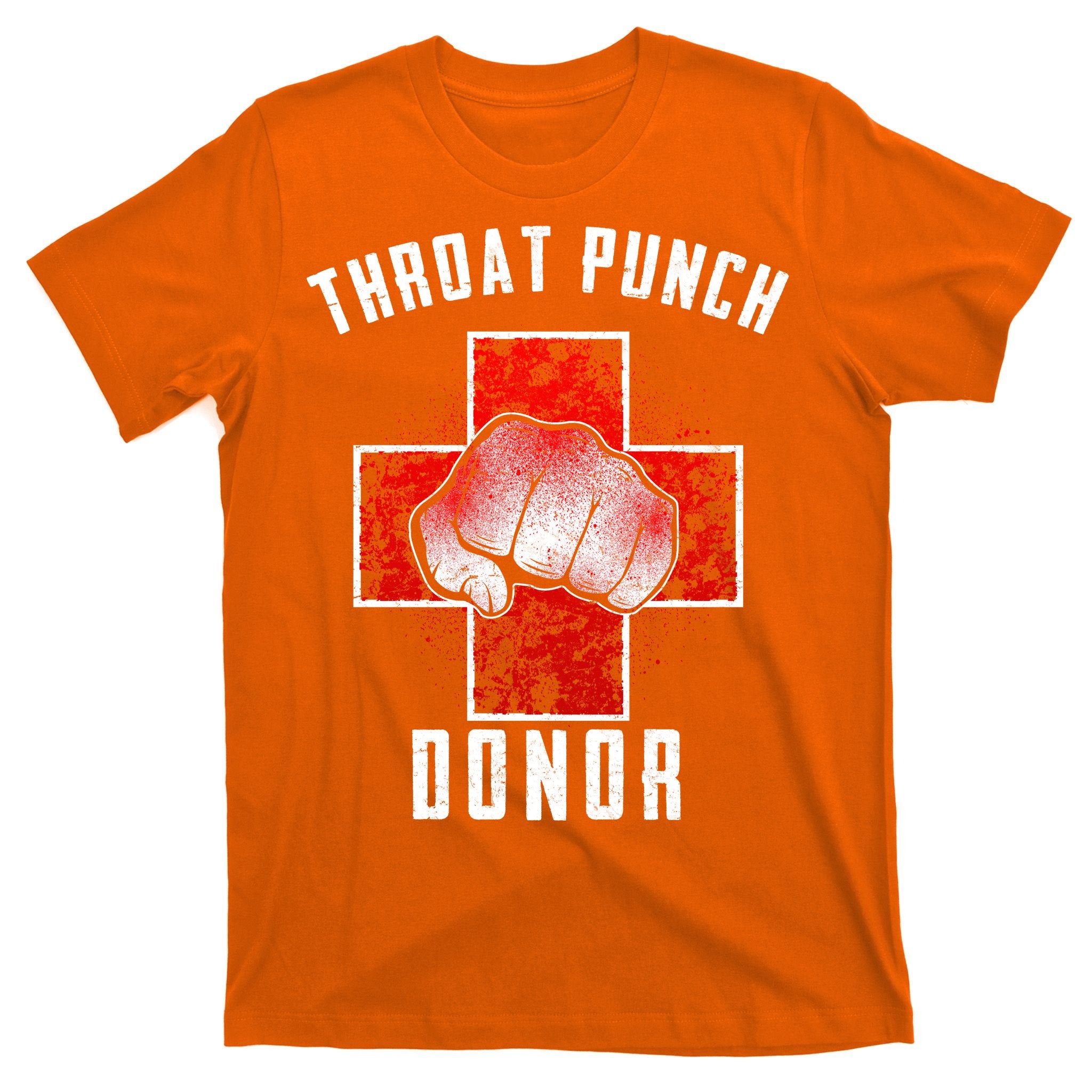 Throat Punch Donor Boxing Fan T-Shirt